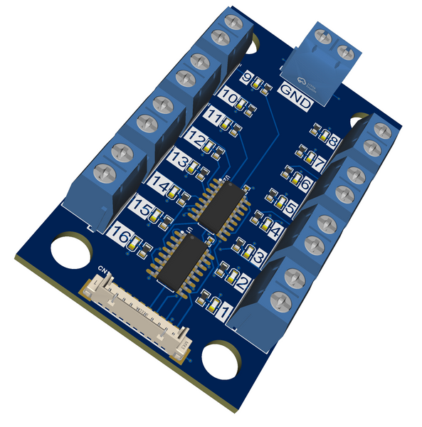 Linear actuator position indicator board